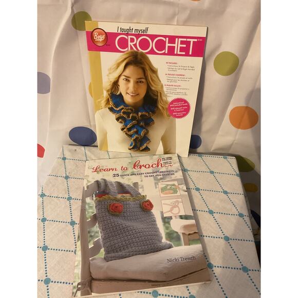 NWT Bundle of 2 Crochet Books Guides To Crocheting - Picture 2 of 6